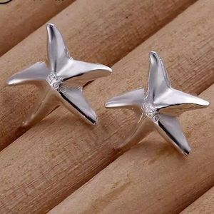 Sterling Silver Star Earrings